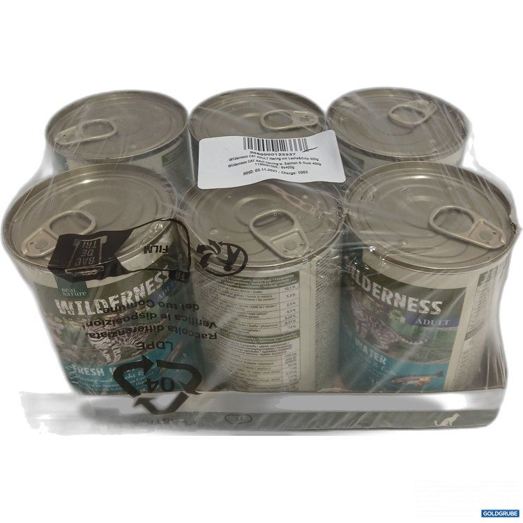 Artikel Nr. 973447: Wilderness CAT Adult Hering mit Lachs und Ente 6x400g 