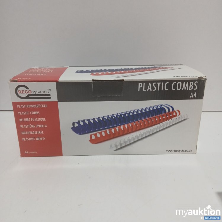 Artikel Nr. 522448 Artikel Nr. 522448: Reco Systems Plastikbinderücken A4 16mm Black 100 Stk.