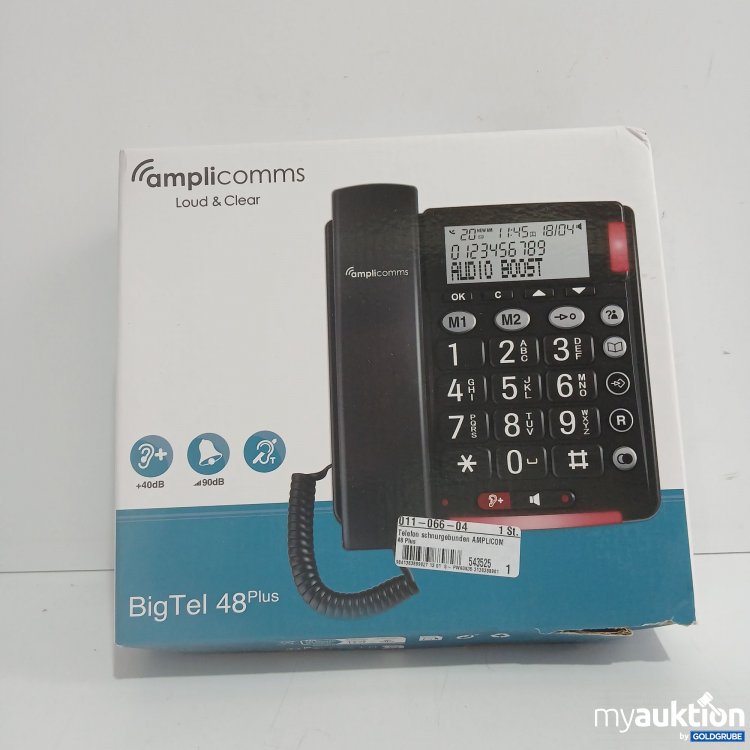 Artikel Nr. 856448 Artikel Nr. 856448: Amplicomms Loud&Clear BigTel 48Plus