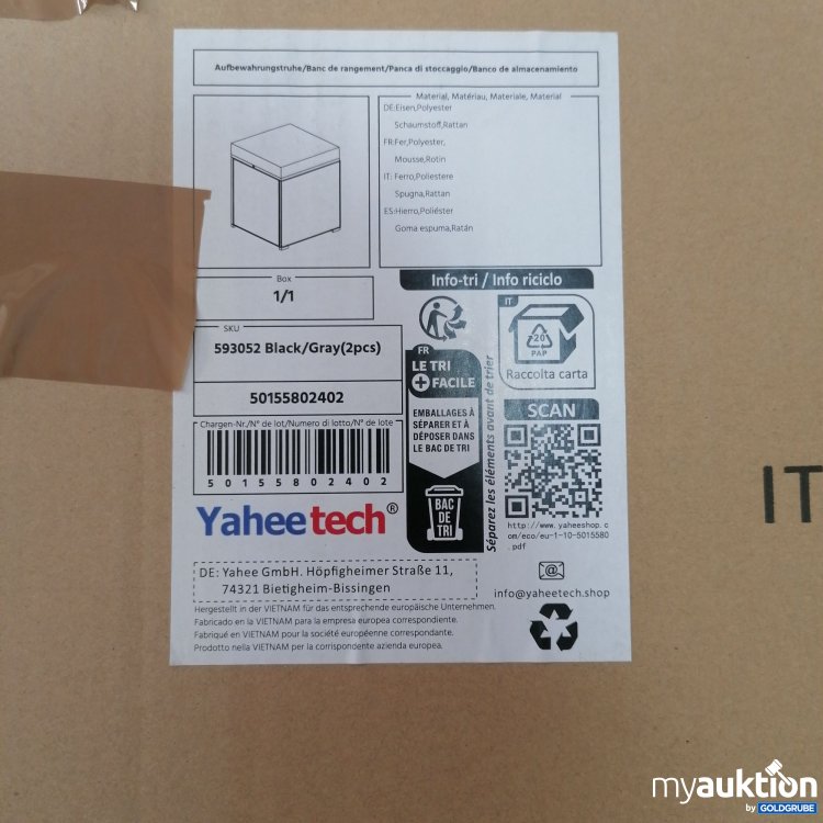 Artikel Nr. 860448: Yaheetech 593052 Aufbewahrungsbox 