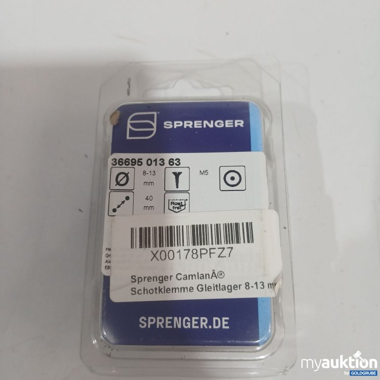 Artikel Nr. 870448: Sprenger Schotklemme Gleitlager 8-13mm 