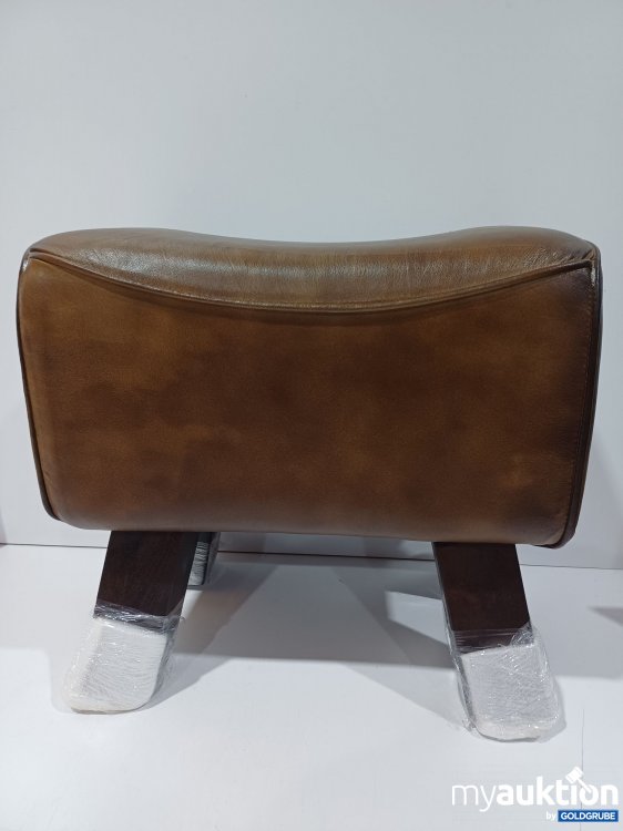 Artikel Nr. 888448 Artikel Nr. 888448: Lederhocker, dunkelbraun, l=40cm, n=24cm, h=38cm,