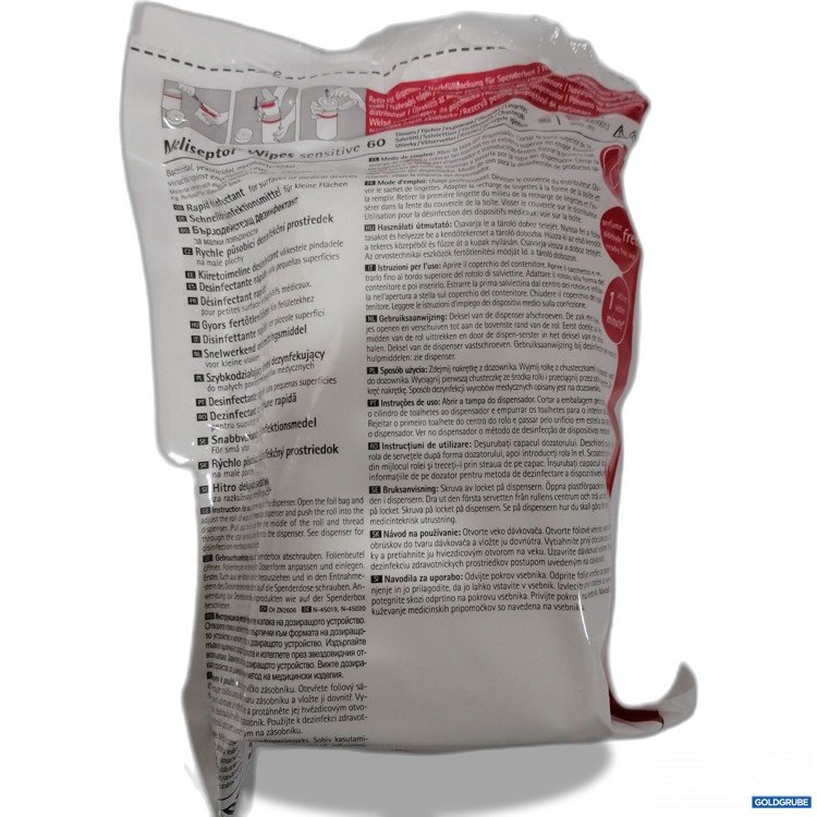 Artikel Nr. 890448 Artikel Nr. 890448: Meliseptol Wipes Sensitive 60 Schnelldesinfektion
