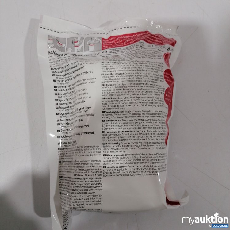 Artikel Nr. 890448 Artikel Nr. 890448: Meliseptol Wipes Sensitive 60 Schnelldesinfektion