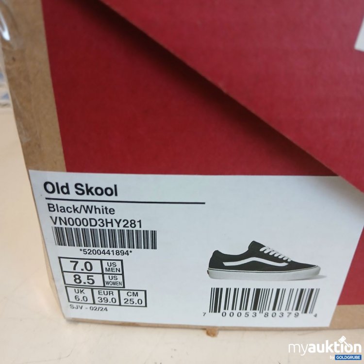 Artikel Nr. 963448: Vans Old Skool Schwarz/Weiß VN000D3HY281