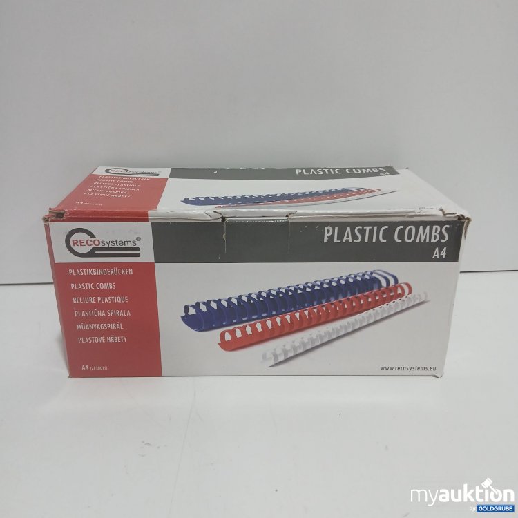 Artikel Nr. 522449 Artikel Nr. 522449: Reco Systems Plastikbinderücken A4 25mm Black 50 Stk.