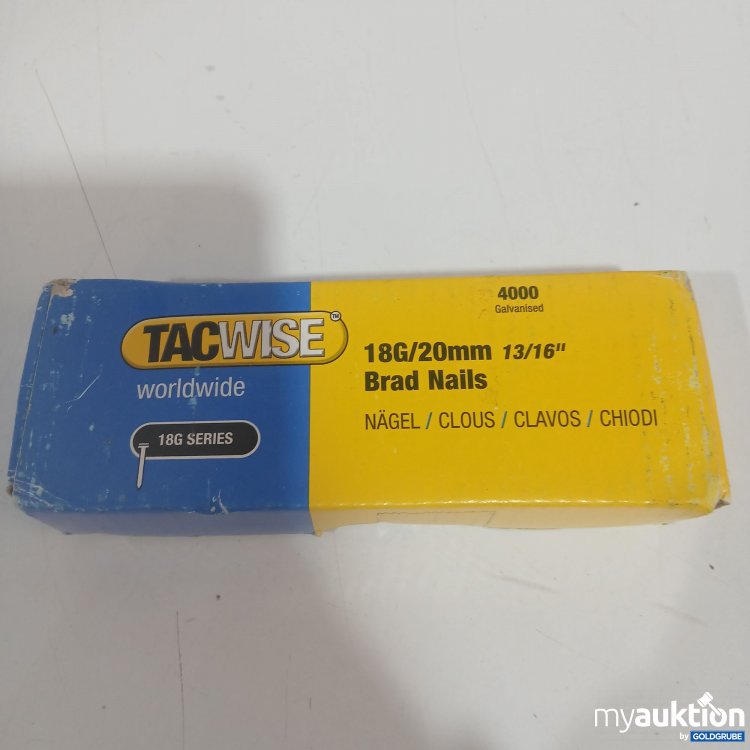 Artikel Nr. 870449 Artikel Nr. 870449: Tacwise worldwide 18G/20mm 13/16" Nägel