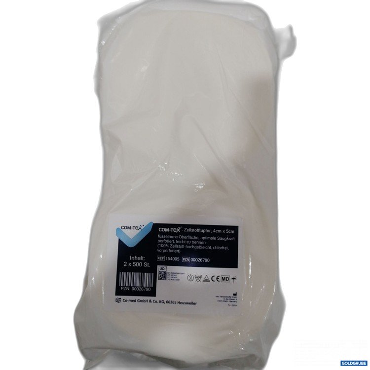 Artikel Nr. 890449: Com-Tex Zellstofftupfer 4x5cm 1000Stk