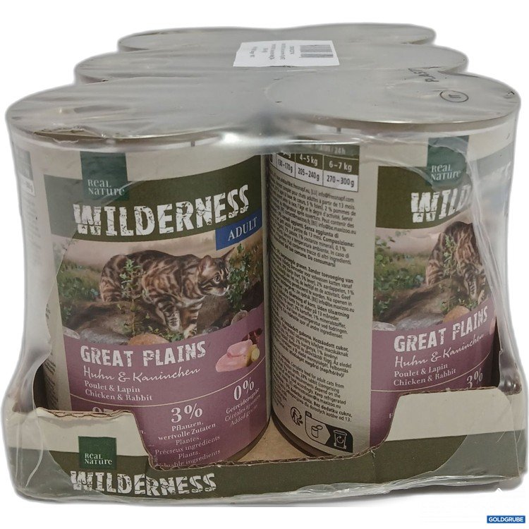 Artikel Nr. 973449: Real Nature Wilderness Adult Huhn Kaninchen 6x400g Katze 