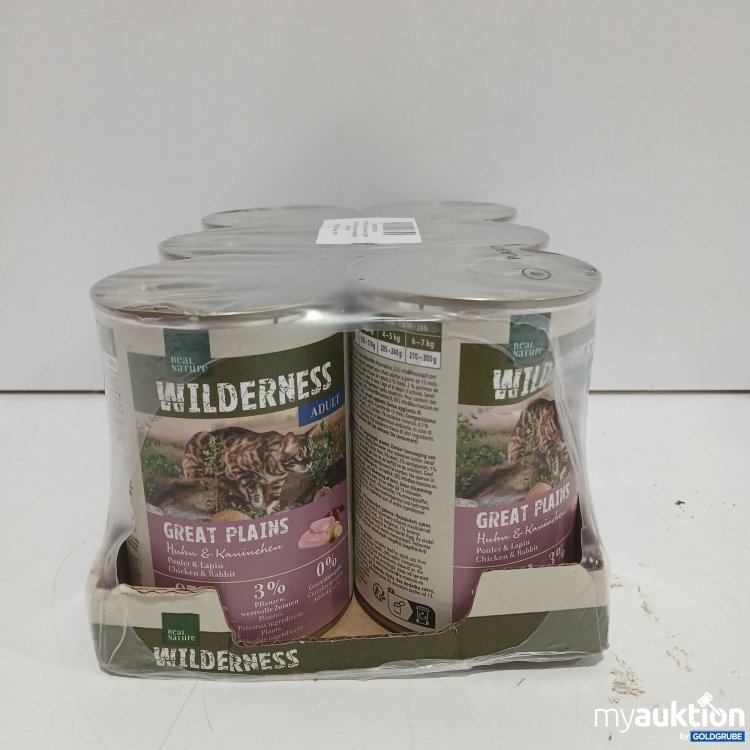 Artikel Nr. 973449: Real Nature Wilderness Adult Huhn Kaninchen 6x400g Katze 