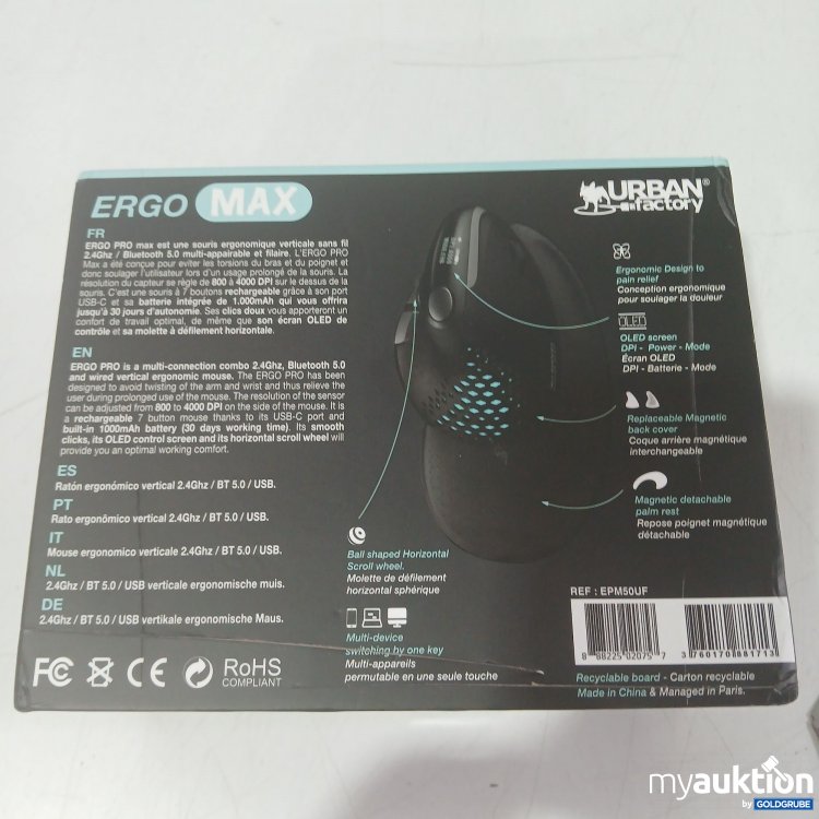 Artikel Nr. 995449: Urban Factory Ergo Max Maus EPM50UF