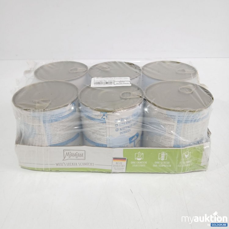 Artikel Nr. 865450: Mjamjam Katzenfutter Ente& Geflügel 6×800g