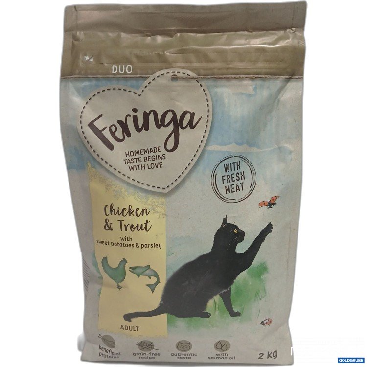 Artikel Nr. 882450: Feringa Katzenfutter Chicken & Trout with sweet potatoes & parsley 2kg 