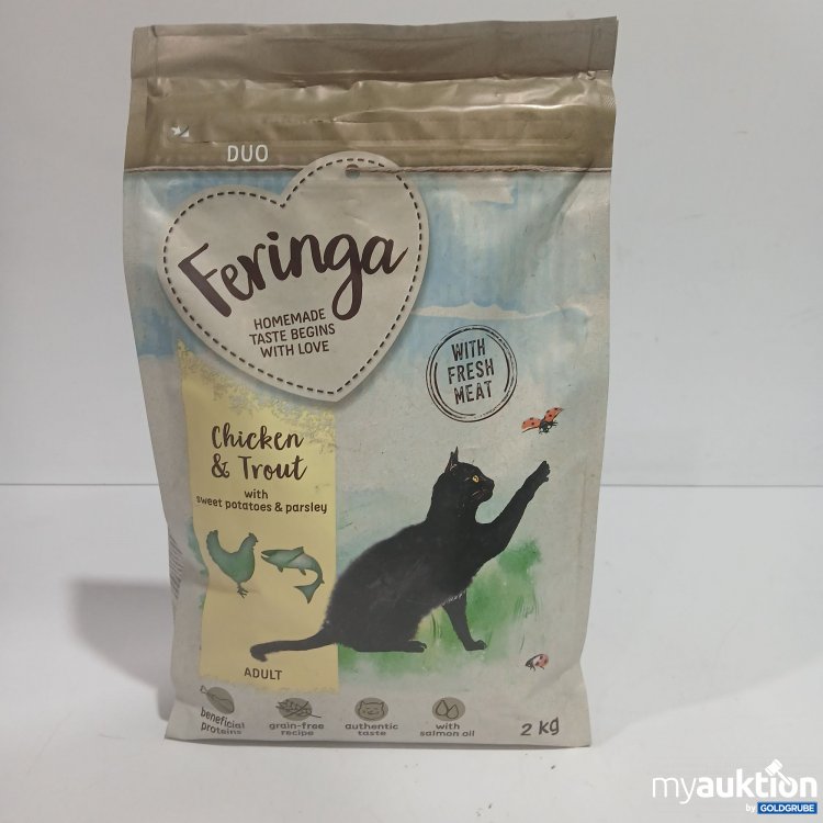 Artikel Nr. 882450: Feringa Katzenfutter Chicken & Trout with sweet potatoes & parsley 2kg 