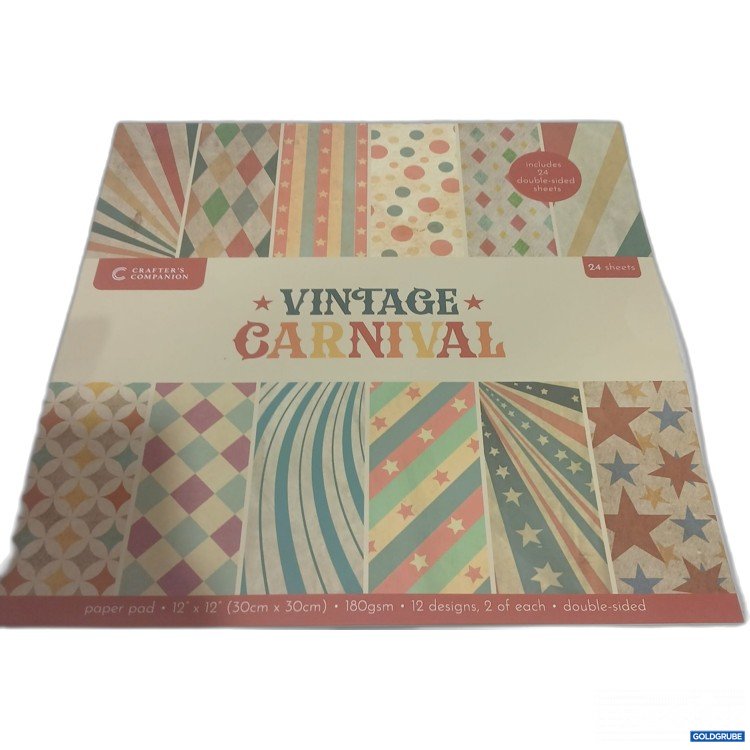 Artikel Nr. 996450: Crafter's Companion Vintage Carnival paper pad 24sheets 
