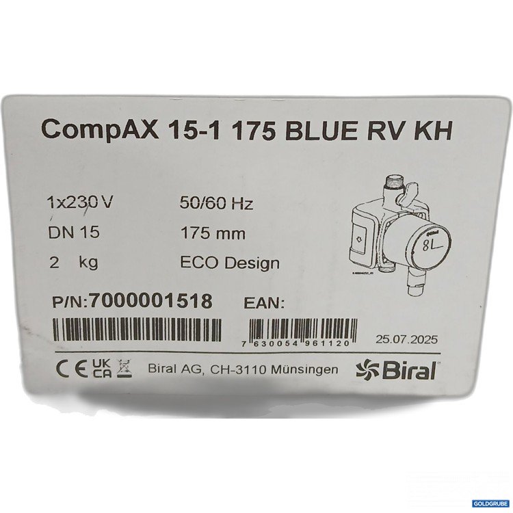 Artikel Nr. 443451: CompAX 15-1 175 Blue RV KH 175mm 