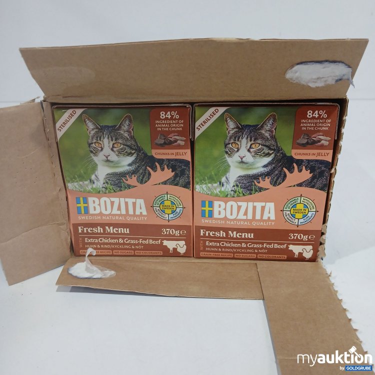 Artikel Nr. 816451: Bozita Katzenfutter Fresh Menu Extra chicken & Grass Fed Beef 6x370g