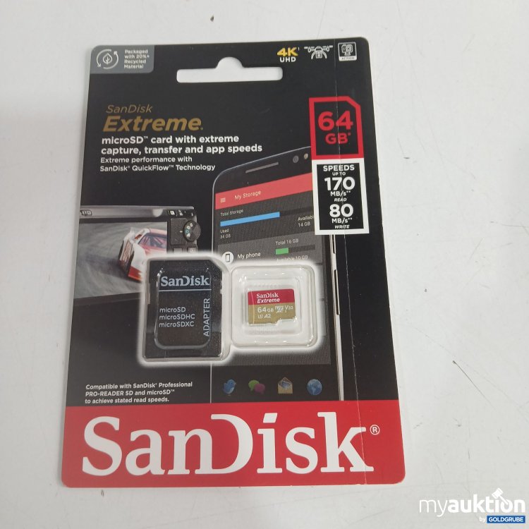 Artikel Nr. 867451: SanDisk Extreme micro SD Card 64GB 