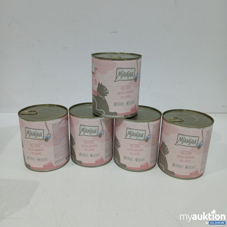 Artikel Nr. 961451 Artikel Nr. 961451: Mjamjam Kitten Saftiges Hünchen mit Lachsöl 5x800g