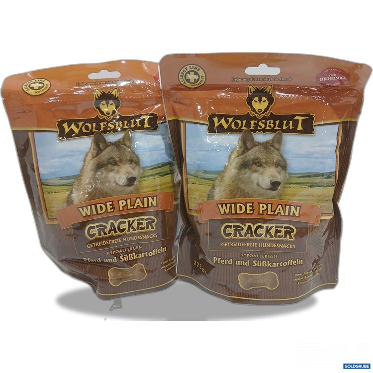 Artikel Nr. 973451: Wolfsblut Wide Plain Cracker Pferd und Süßkartoffeln 2x225g 