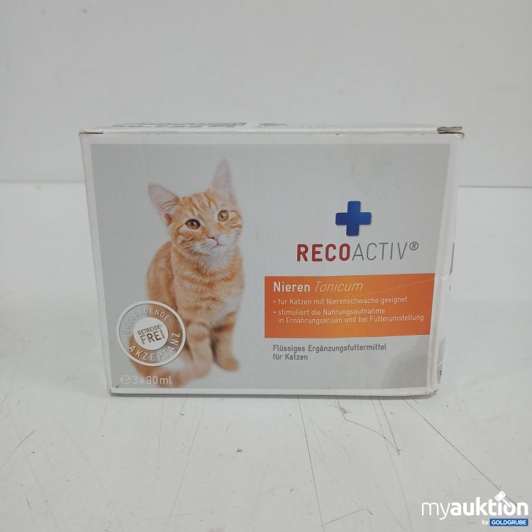 Artikel Nr. 466452: RECOACTIV Nieren Tonicum Flüssiges Ergänzungsfuttermittel für Katzen 3x90ml