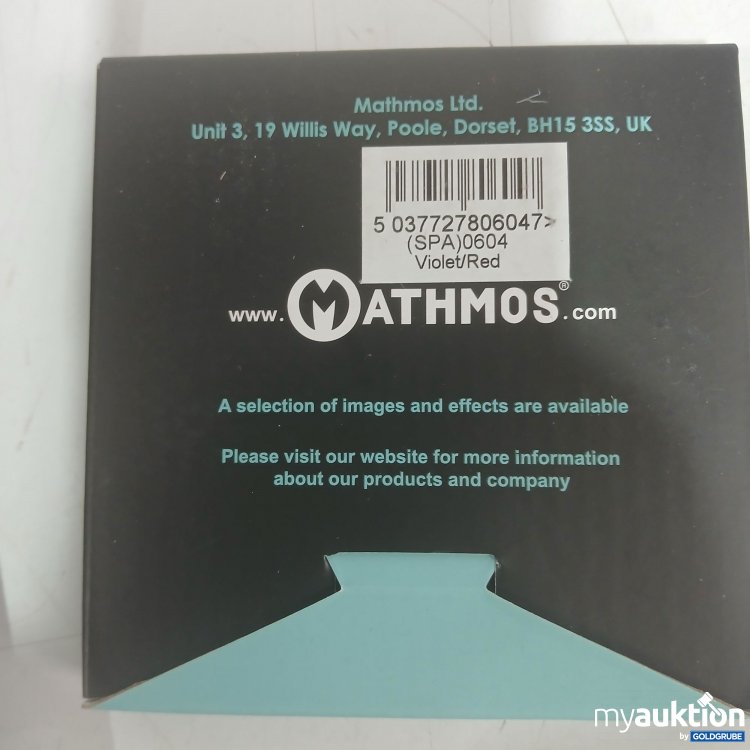 Artikel Nr. 446453: Mathmos Space Projektor Ölscheibe (SPA)0604 Violet/Rot mit Aufbewahrungssäckchen