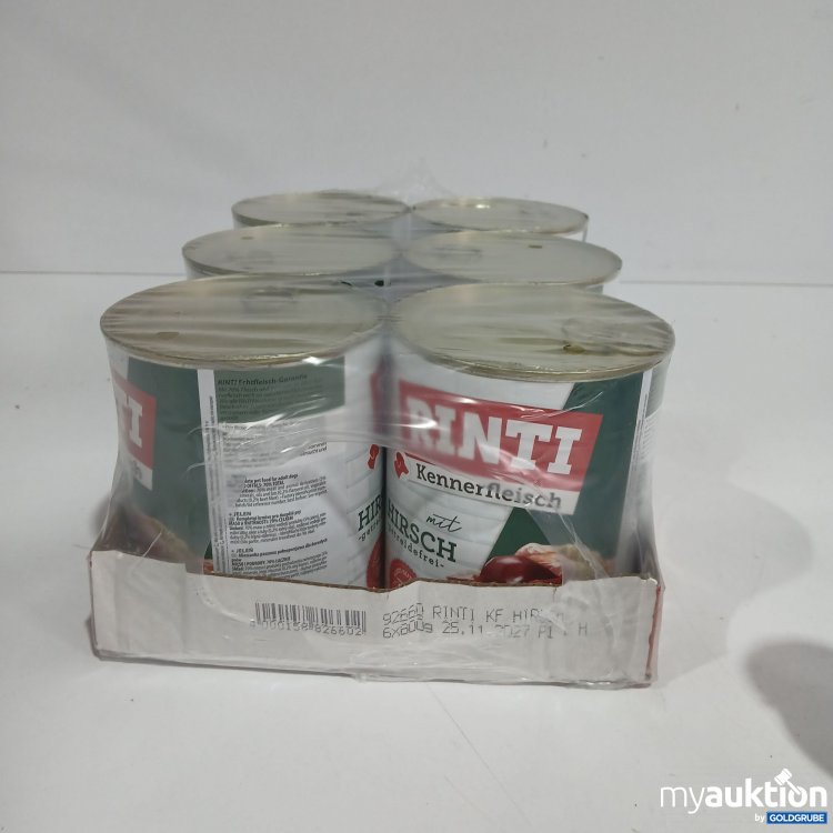 Artikel Nr. 816453: Rinti Kennerfleisch Hundefutter Hirsch 6x800g