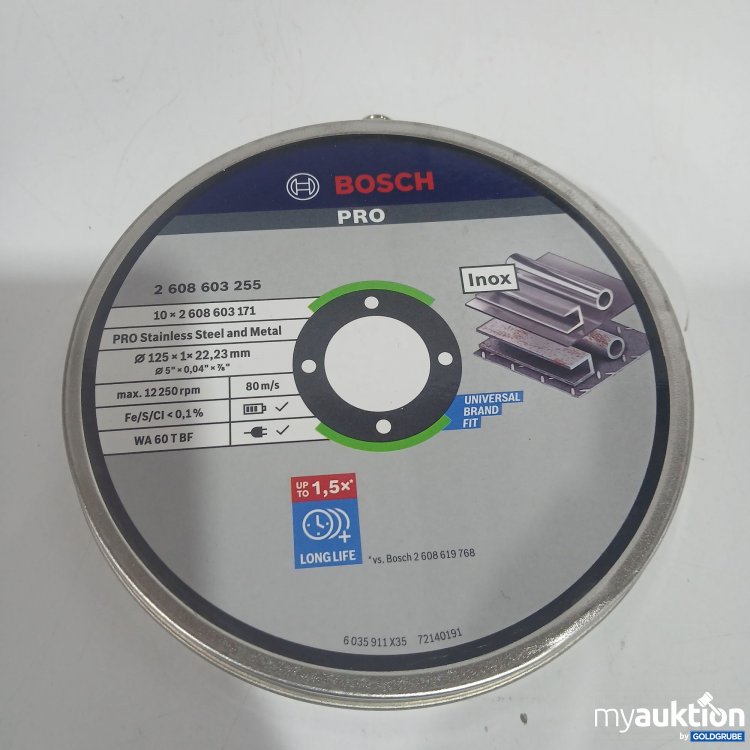 Artikel Nr. 898453: Bosch Pro Stainless Steel and Metal 2608603255 10Stk 