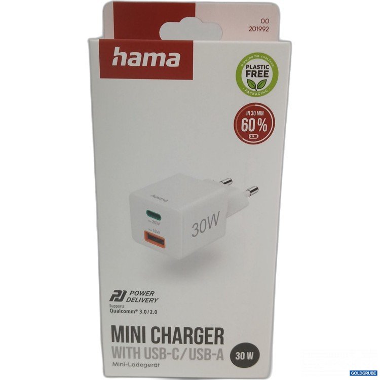 Artikel Nr. 977453 Artikel Nr. 977453: Hama Mini Charger with USB-C/USB-A 30W
