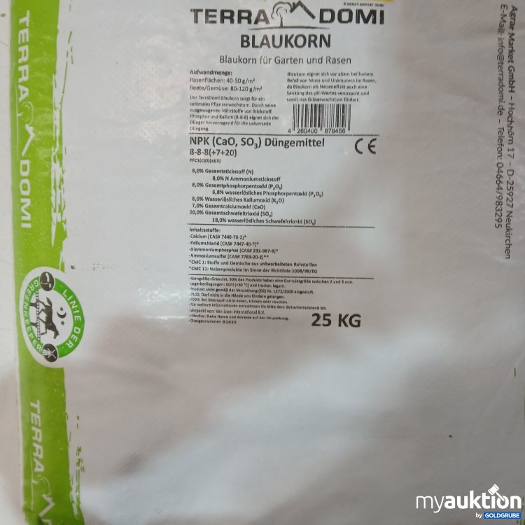 Artikel Nr. 464454: Terra Domi Blaukorn Dünger 25 kg