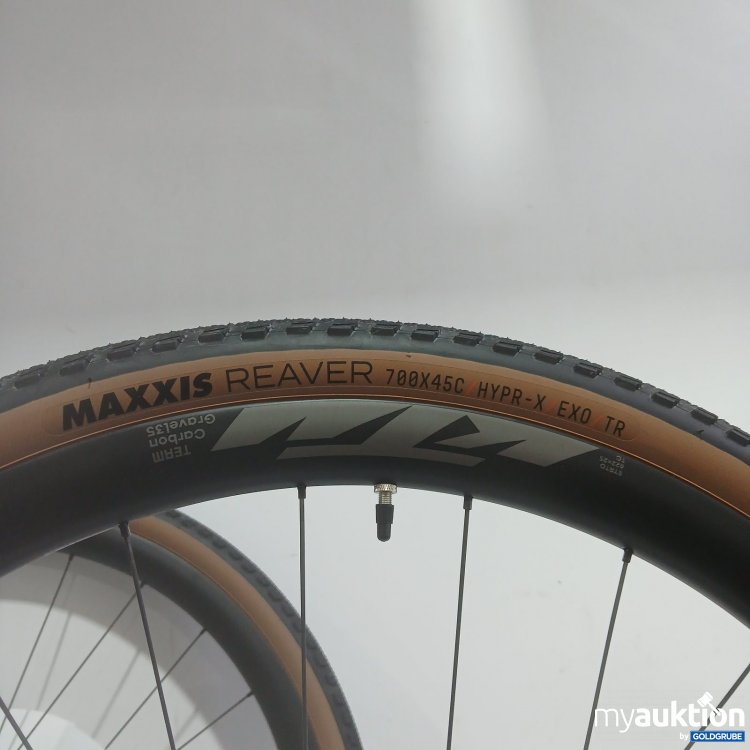 Artikel Nr. 465454 Artikel Nr. 465454: KTM Felgen Team Carbon Gravel Etrto 622x25 mit Reifen Maxxis Reaver 700x45C