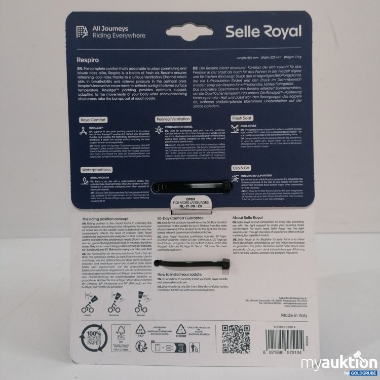 Artikel Nr. 860454: Selle Royal Respiro Fahrradsattel R00224