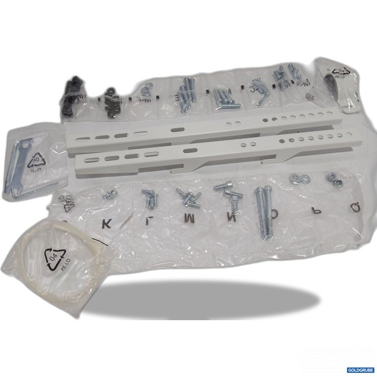 Artikel Nr. 955454: Diverse Wandschienen 44cm weiß mit Zubehör 