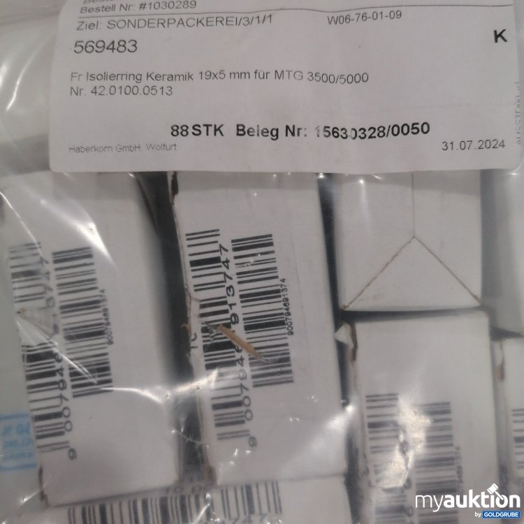 Artikel Nr. 355455 Artikel Nr. 355455: Fr Isolierring Keramik 19x5mm