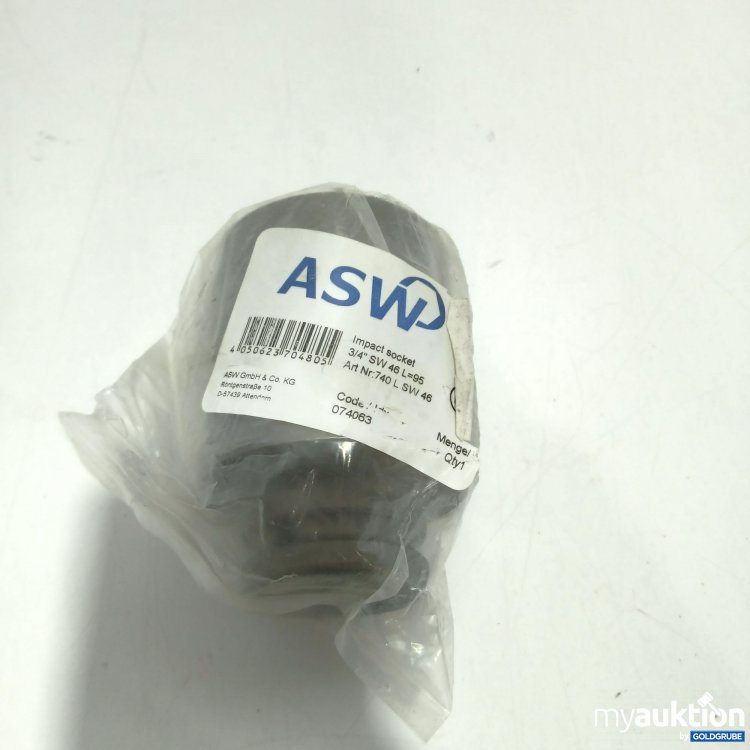Artikel Nr. 522455: ASW Impact Socket 3/4" SW 074063
