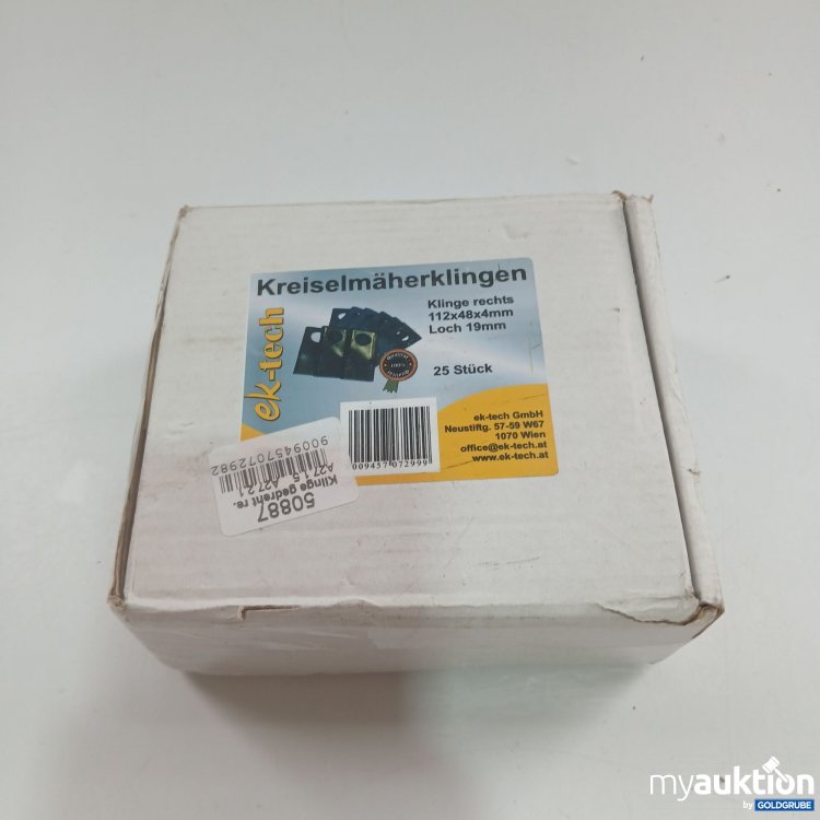 Artikel Nr. 843455 Artikel Nr. 843455: EK-Tech Kreiselmäherklingen 112x48x4mm Loch 19mm 25 Stück