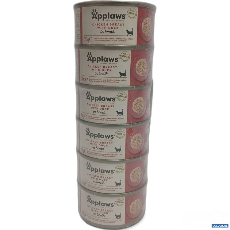 Artikel Nr. 885455: Applaws Chicken Breast with Duck in broth 6x70g