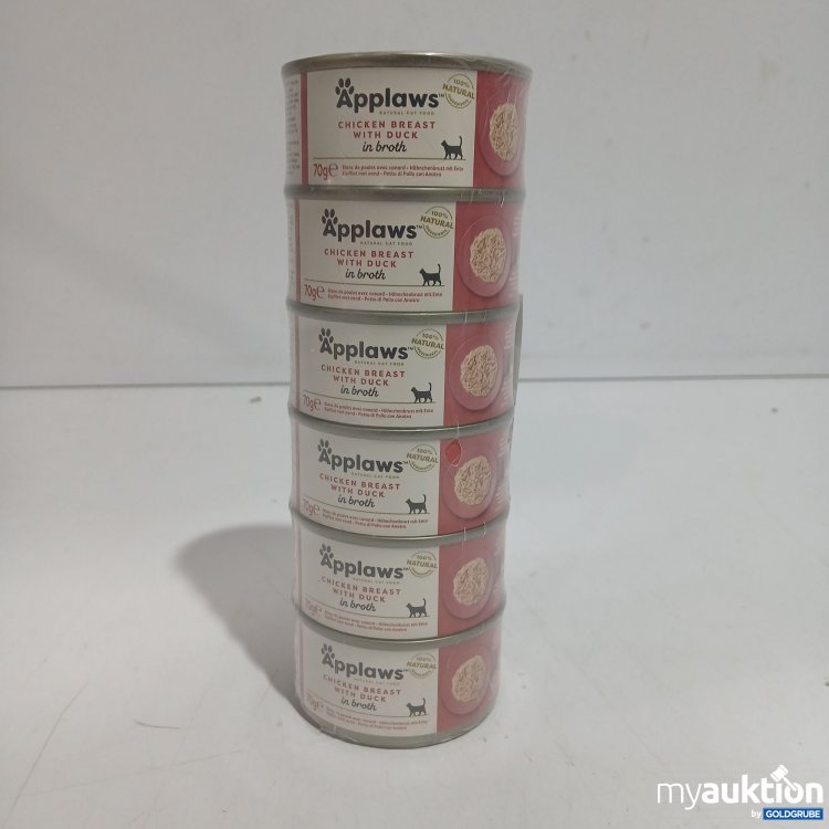 Artikel Nr. 885455: Applaws Chicken Breast with Duck in broth 6x70g