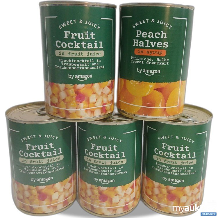 Artikel Nr. 959455: Amazon Frucht Cocktail / Peach Halves 5x411g 