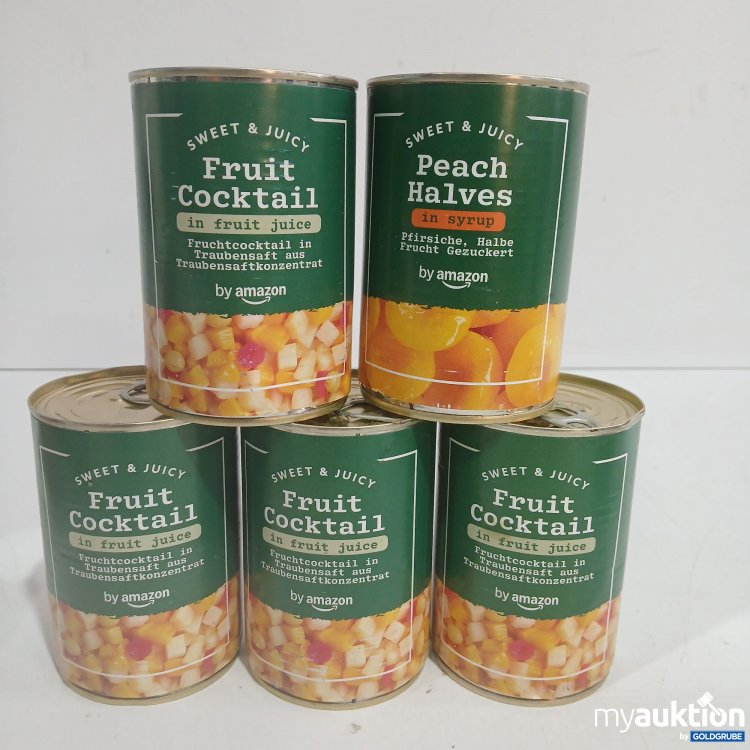 Artikel Nr. 959455: Amazon Frucht Cocktail / Peach Halves 5x411g 