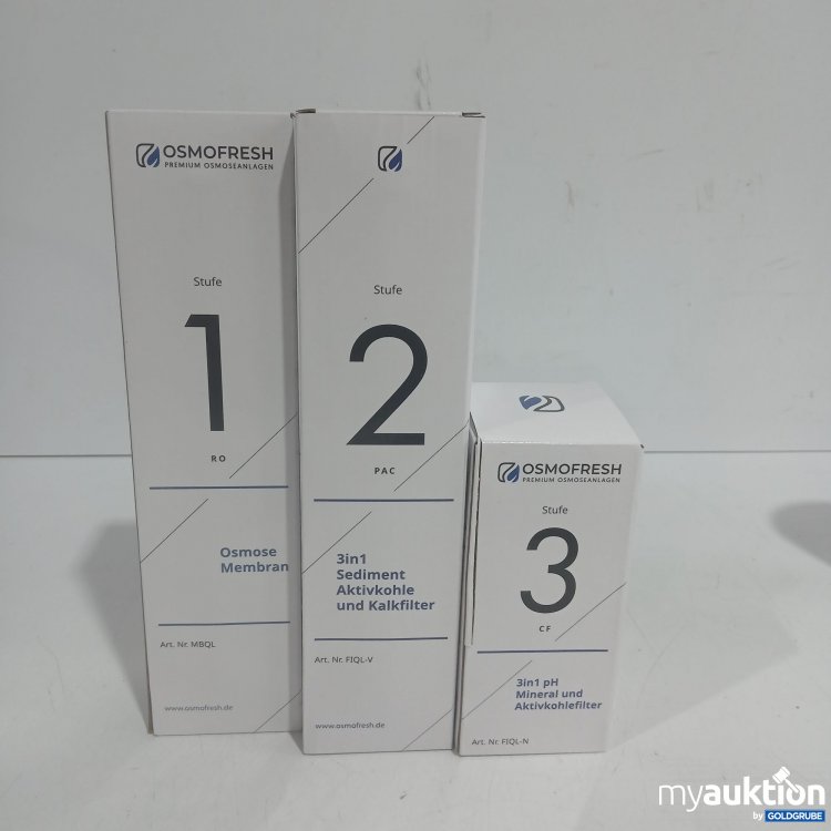 Artikel Nr. 996455 Artikel Nr. 996455: Osmofresh Filterzubehör Stufe 1 - 3