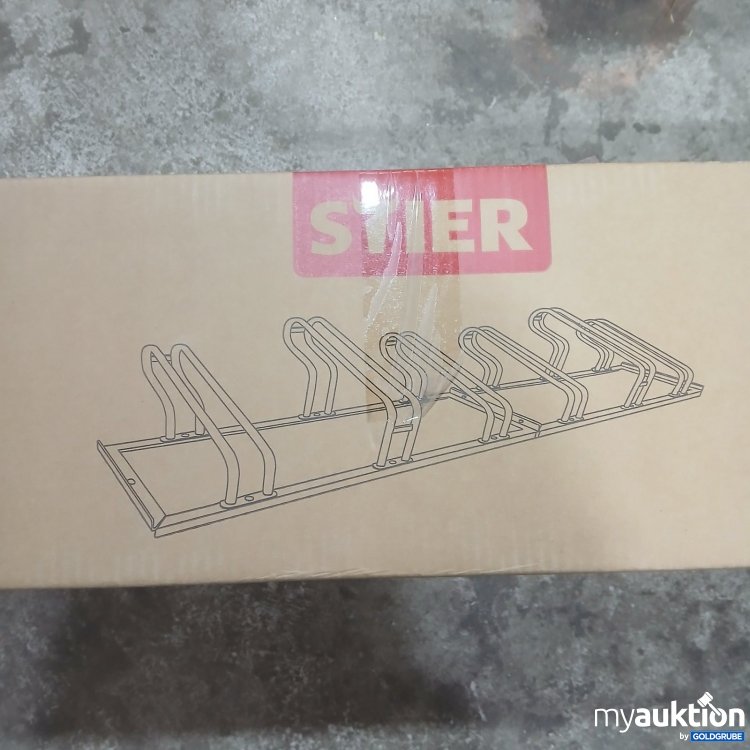 Artikel Nr. 471456: STIER Fahrradständer für 6 Räder silber