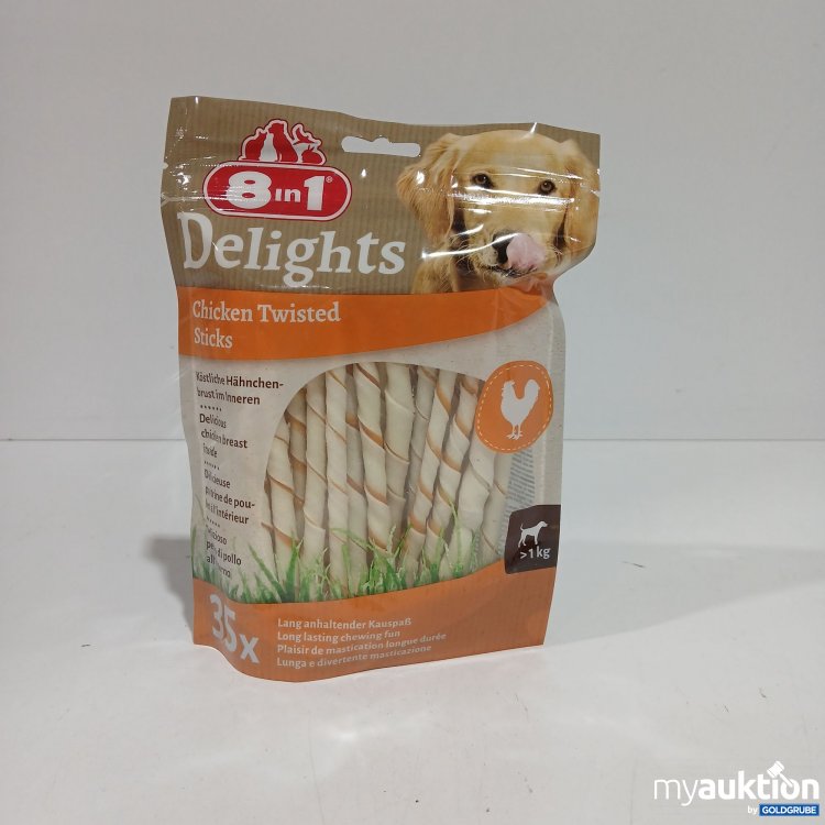 Artikel Nr. 808456 Artikel Nr. 808456: 8in1 Delights Chicken Twisted Sticks 190g