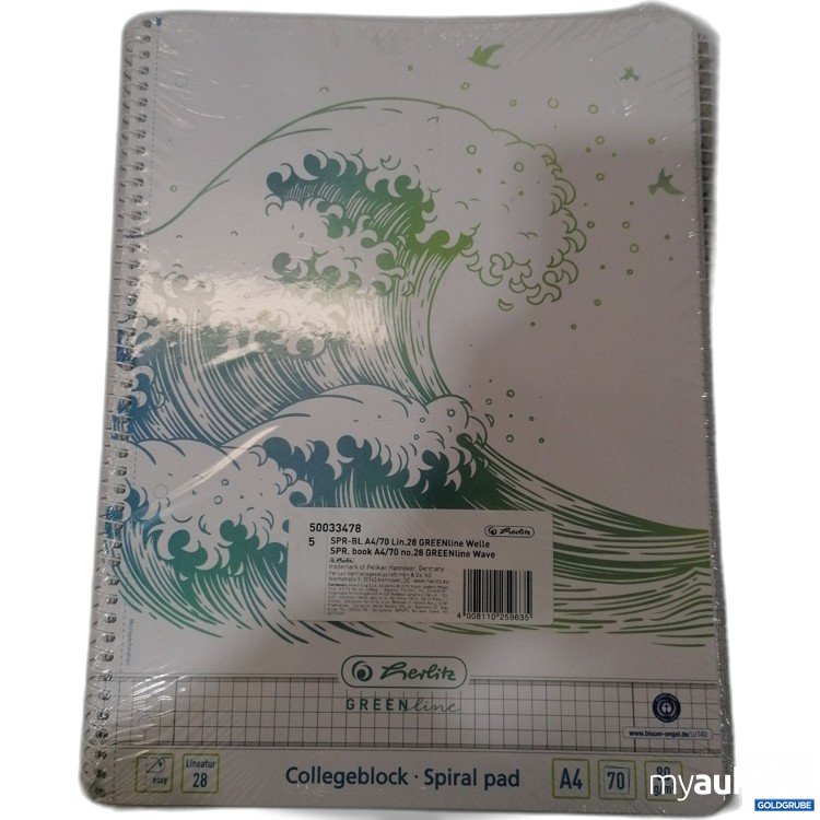 Artikel Nr. 889456: Spiralblock A4 kariert 5Stk