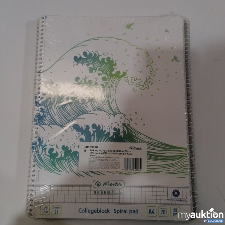 Artikel Nr. 889456: Spiralblock A4 kariert 5Stk