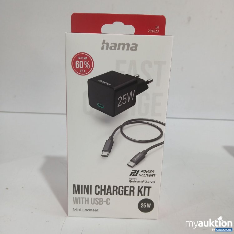 Artikel Nr. 977456 Artikel Nr. 977456: Hama Mini Charger Kit with USB-C 25W