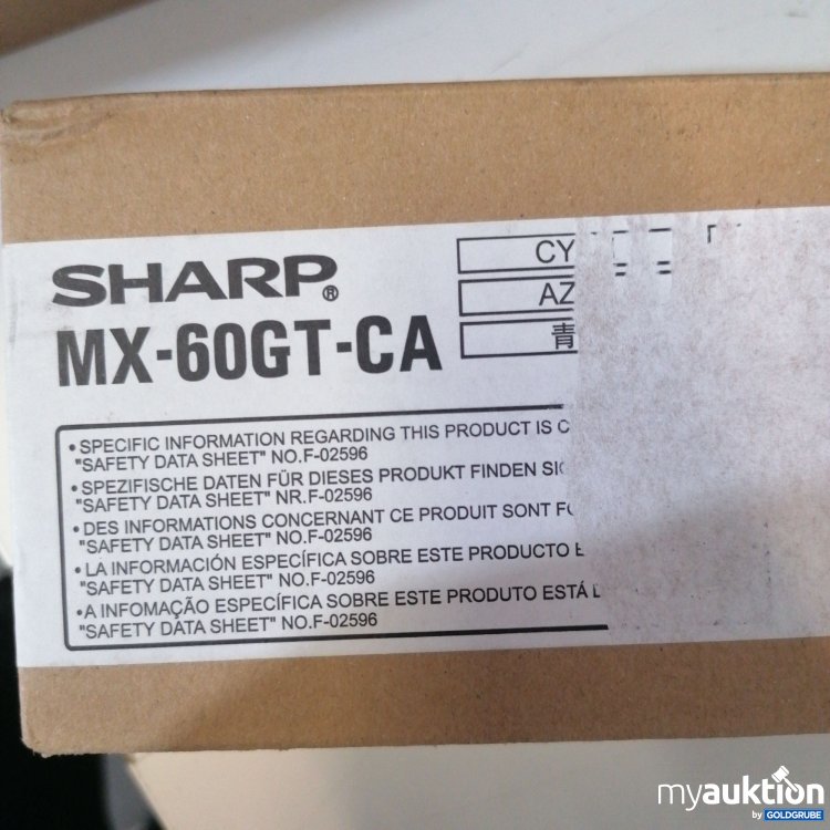 Artikel Nr. 709457: Sharp MX-60GT-CA cyan 