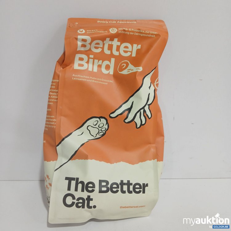 Artikel Nr. 816457: The Better Cat Katzenfutter Huhn mit Chicorée Leinsamen und Brennnessel 1kg