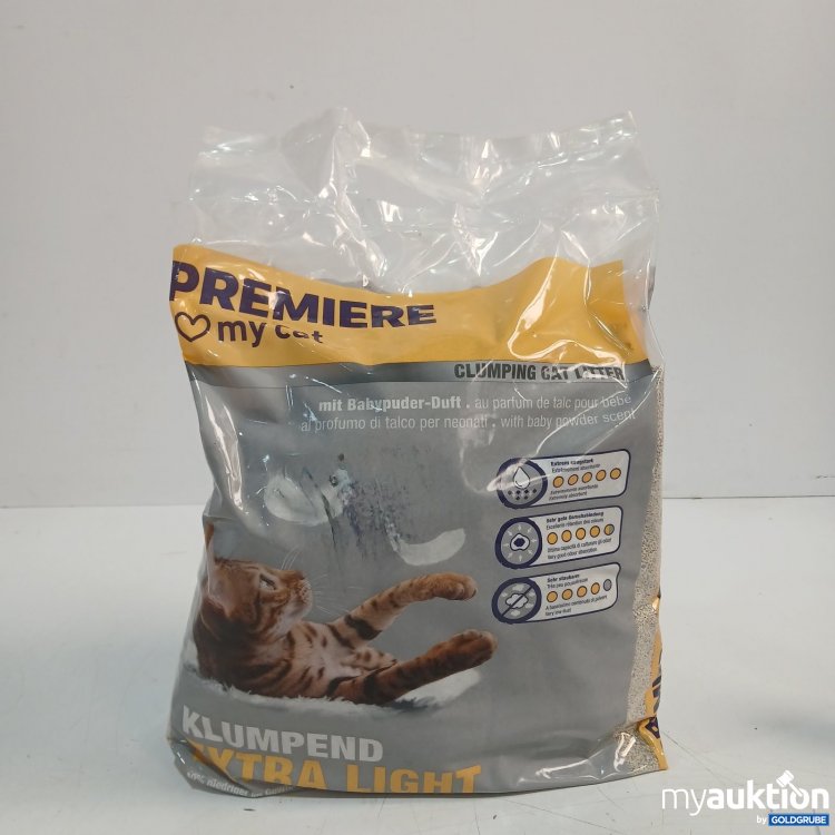 Artikel Nr. 470458: Premiere Katzenstreu Klumpend Extra Light mit Babypuder-Duft 12l