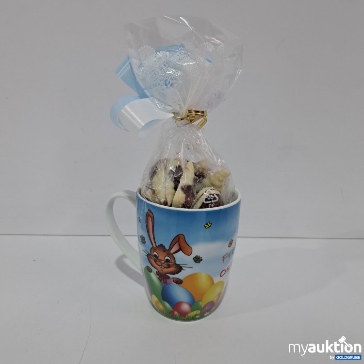 Artikel Nr. 817458 Artikel Nr. 817458: Frohe Ostern Tasse mit Süßigkeiten